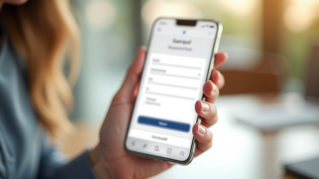 Interfaccia di un modulo di contatto mobile ottimizzato per le agenzie immobiliari