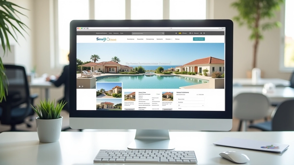 Schermo che mostra lista di annunci immobiliari ben strutturati